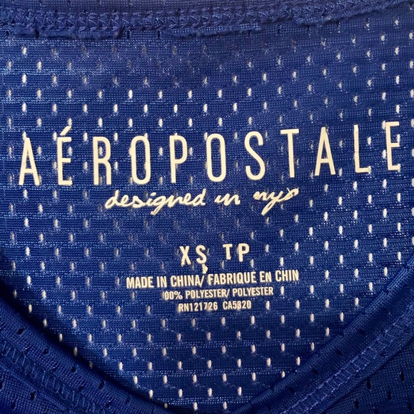 Aeropostale blue jersey crop top sporty - Picture 3 of 4